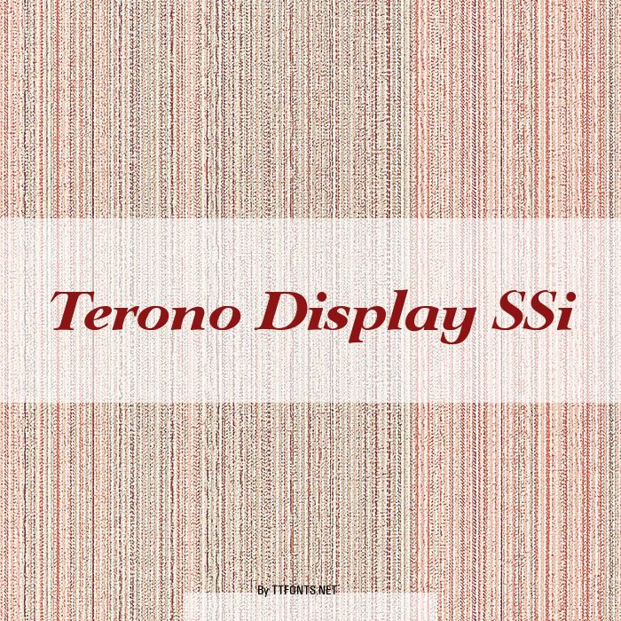 Terono Display SSi example
